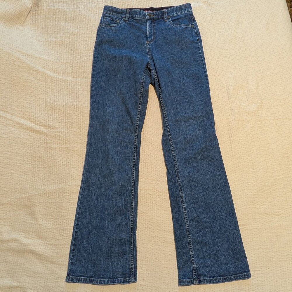 🤠 Woolrich Bootcut Jeans - Blue - Lined Waistband - Size 6 - 99% Cotton